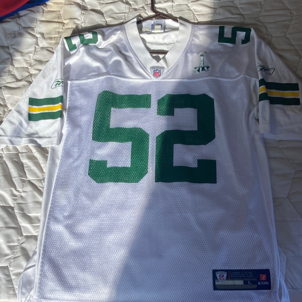Green Bay Packers Reebok jersey #claymathews size Large new no tags fits like XL